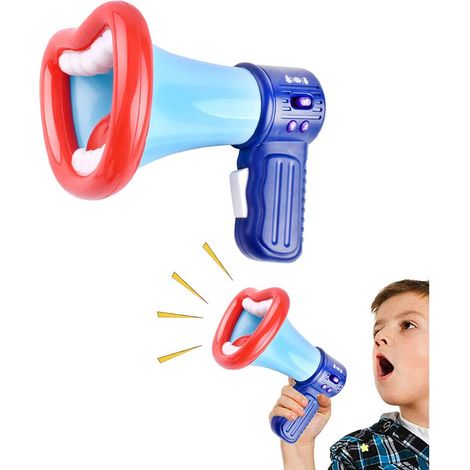 Haut-parleur déguisement Halloween corne jouet changeur voix amplificateur sonore mégaphone effet sonore amplifié cadeau enfant (1/5)