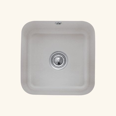 Evier sous-plan céramique gris graphite Villeroy & Boch CISTERNA 50 1 bac 445x445 (1/2)