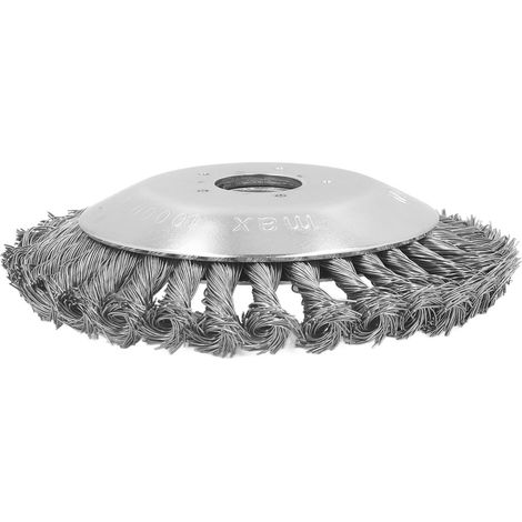 Brosse à mauvaises herbes rotative de 15 cm avec fil en acier inoxydable torsadé, tête de débroussailleuse pour tondeuse, vitesse maximale de 10 000 tr/min (1/5)
