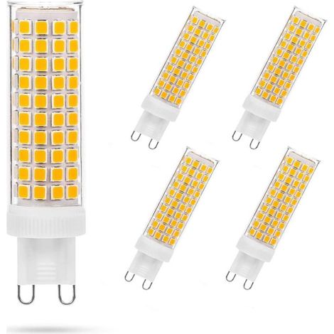 Ampoules LED G9 Lot 5 – 10W Équiv.100W – 1200lm, 6000K – Non Dimmable – Éclairage Puissant (1/5)
