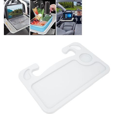 Multifunktionaler Esstisch im Autolenkrad-Design, integrierte Lenkrad-Schreibtischplatte, silber (1/5)