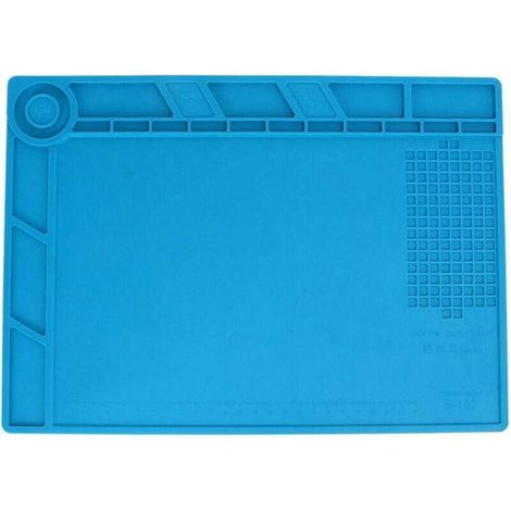 Tapis de réparation en silicone - PZCC - Isolant thermique - Antistatique - Support magnétique (1/4)