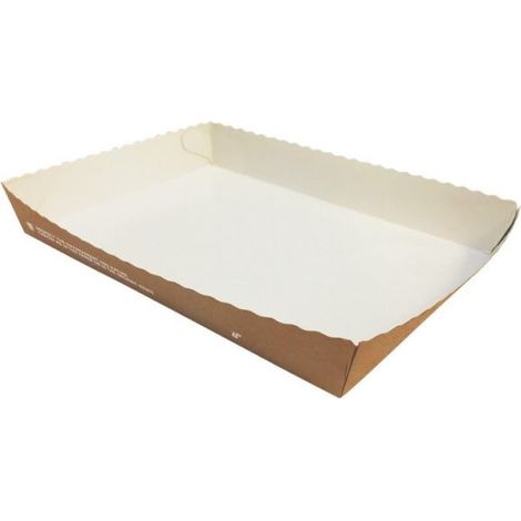 Barquette à pizza jetable 21x15x3 cm - 50 pièces - Ecobioshopping (1/2)