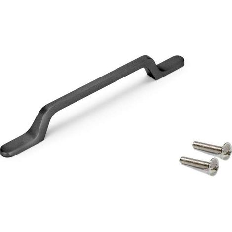 Maniglie per mobile Osaka , interasse 96 mm, Alluminio, Grigio scuro, 25 pezzi 9158356 EMUCA (1/5)