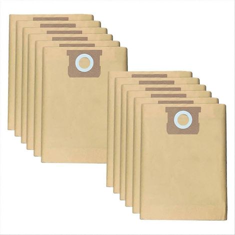 Lot de 12 DXVA19-4101 Sac à poussière pour 6-10 Gallon Eau et poussière Atelier (1/5)