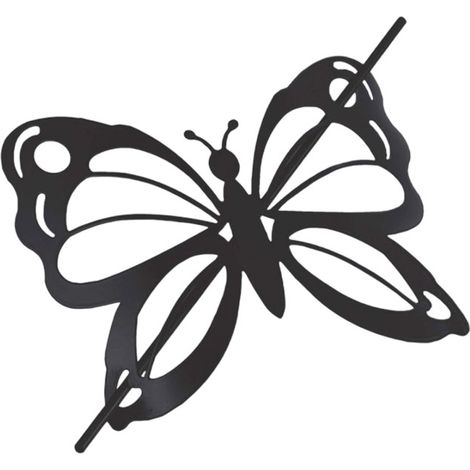 Embrasse de Rideau Broche "Farfalina" 16cm Noir