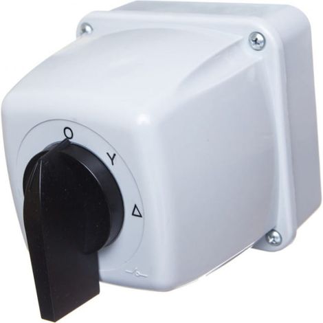 Interruptor de leva 0-estrella-triángulo 5P 63A en carcasa IP65 ŁUK 63-23 916314