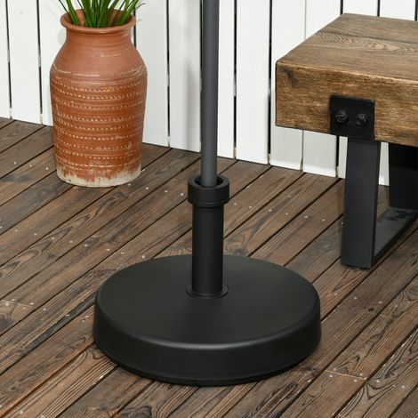 Sonnenschirmständer aus PP-Kunststoff, max. 18 kg, Ø 45 x 33 cm, Schwarz