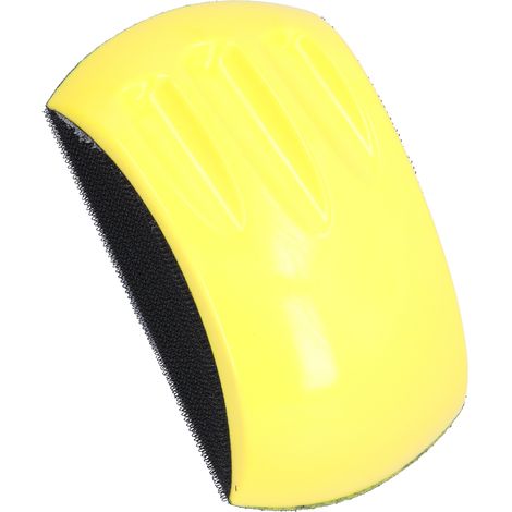 Bloc de ponçage manuel en mousse PU à fixation auto-agrippante, type souris, avec accessoires pour outils de polissage (1/5)