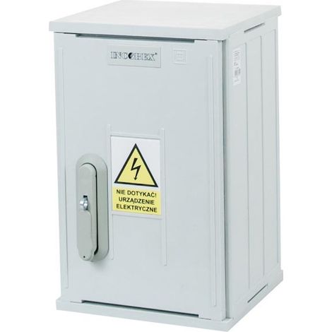 Boîtier en acier inoxydable thermodurcissable 26x42x25, verrous/tiges/équerres, toit en pente
