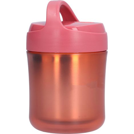 Boîte isotherme 500 ml en acier inoxydable 304 et silicone étanche, idéale pour garder au chaud votre soupe ou autre plat (rouge). (1/5)