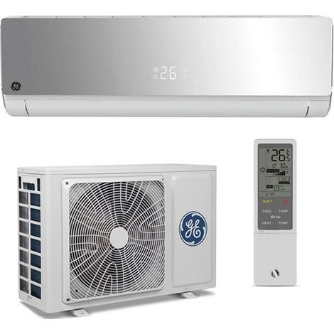 Climatiseur mural inverseur mono-split 9000BTU couleur blanche A++/A+ General Electric Ge Appliances Future Series Wifi Gestion intelligente intégrée composée de GES-NJGW25IN-20 + GES-NJG25OUT-20