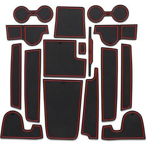 Suitable for BMW 2023 X1 door recess mat, center console car modification cup holder dustproof mat, decorative storage mat (1/4)