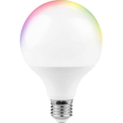 Ampoule LED Connectée Wifi E27 11W G95 RGBW - Unité - SILUMEN (1/5)