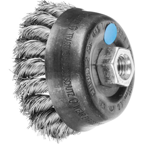 PFERD TOOLS Topfbürste gezopft TBG Ø 80mm M14 Edelstahl-Draht-Ø 0,35 mm Winkelschleifer 5 Stk