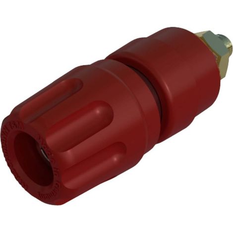Borne de polarité Ø stylo (détails): 4 mm Hirschmann Test & Measurement PKI 10 A Au 930103701 rouge (1/2)