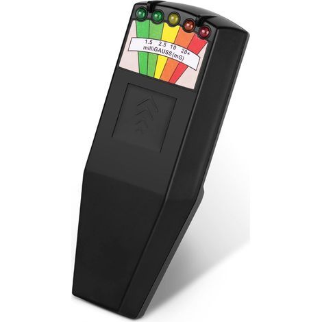 Portable LED EMF Détecteur de chasse fantôme à Champ électromagnétique Testeur d'équipement paranormal Noir (1/5)