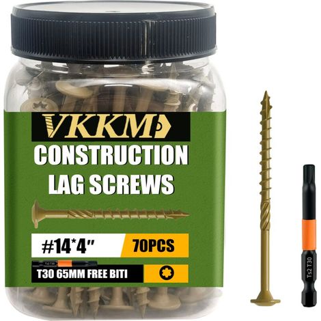 Braune Kettennägel, 70 Stück 144 – Schraubbefestigungen, Garten/Schuppen, unauffällig, für Heimwerker und Gärtner – Crezuo