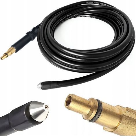 Manguera de limpieza de alcantarillado de 25 m compatible con Lavor (nuevo tipo), Parkside PHD (1/4)