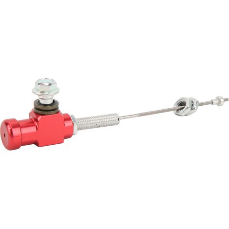 Maître-cylindre d'embrayage en alliage d'aluminium rouge, pompe de frein moto, tringle de commande fluide, compatible pit bike, dirt bike, ATV et quad (1/5)