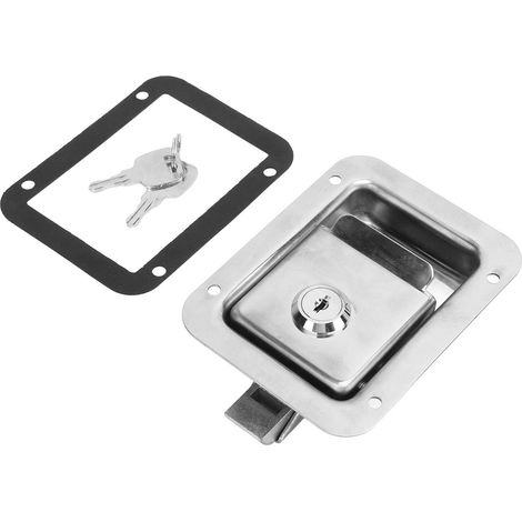Poignée de verrouillage de porte pour camping-car, camion, remorque, caravane, 120 x 92 mm, acier inoxydable 304 (1/5)