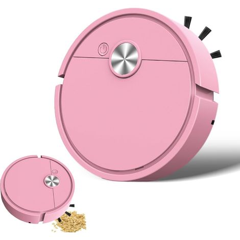 Mini Robot Aspirateur,Aspirateur Robot,Robots Aspirateurs Laveur,Petit Robots Aspirateurs pour Voiture,Aspirateuri Roboti Laveur,pour Le Nettoyage des sols de Petites Surfaces (1/5)