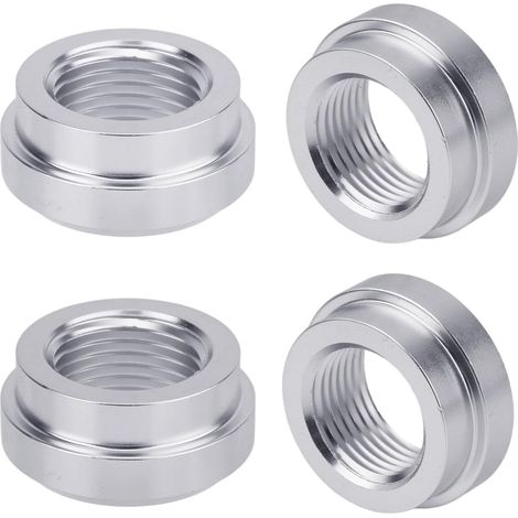 4pcs Raccord à Souder Femelle, Raccord Fileté Femelle en Aluminium 3/8" NPT à Souder sur Bonde pour Réservoir Carburant Collecteur D'Admission Réservoir Trop-Plein (1/5)