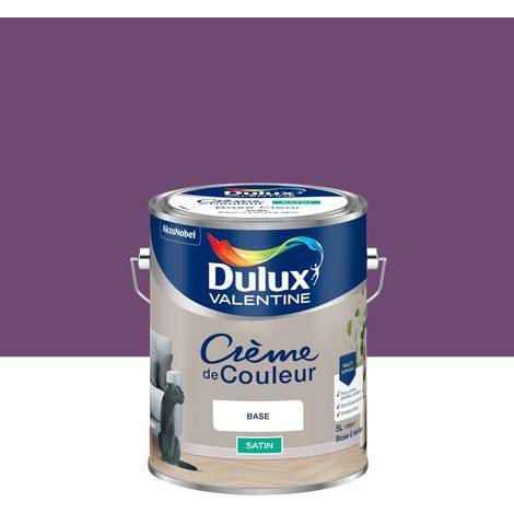 Peinture Crème De Couleur Satin Prune 5L - Dulux Valentine