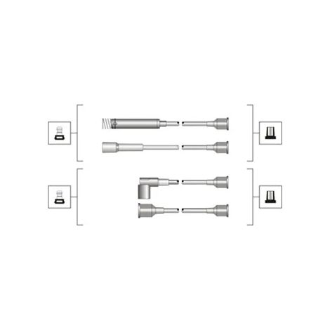 Kit de câbles d'allumage Magneti Marelli 941319170064 OPEL