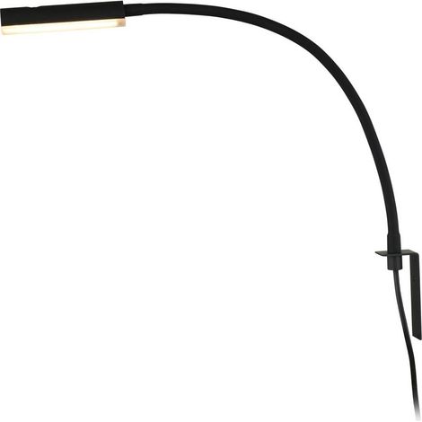 Lindby Lámpara de pared LED 'Flexola' en Negro Metal