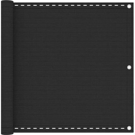 Écran de jardin, matériau HDPE, résistant aux UV, noir (1/2)