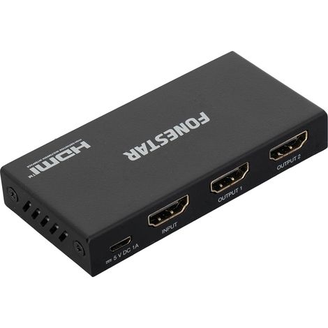 Duplicador Fonestar FO-22S2ED/ 2xHDMI Hembra - HDMI Macho