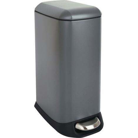 SVITA TS12 Poubelle à pédale Poubelle 12l incl. seau intérieur Pédale gris
