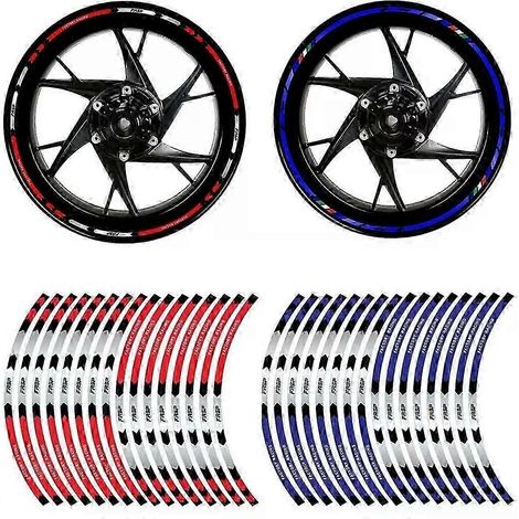 16 bandes adhésives réfléchissantes pour roues de moto, vélo et voiture, compatibles avec Honda (1718 mm). (1/5)