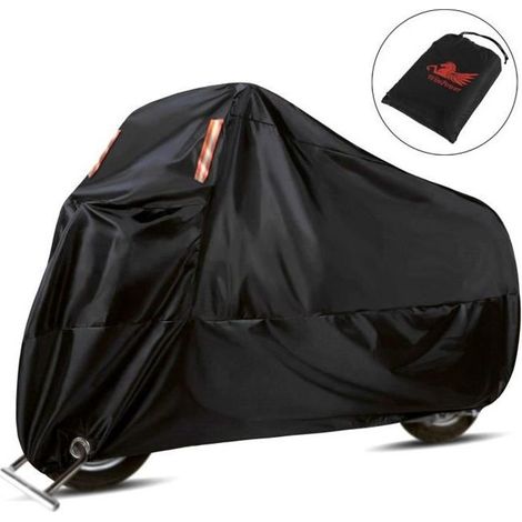 Housse Moto Bâche Protection Imperméable Polyester 210D WINPOWER XXXL Couverture UV pluie Oxf 265CM pour BMW Honda Suzuki Yamaha (1/4)