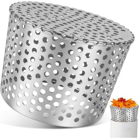 XEPHO Crapaudine De Gouttière Grille Gouttière Anti Feuilles Filtre De Descentes en Acier Inoxydable Filtre Anti Blocage De Toit Maille Protections pour Maison Avant-Toit Fossé Égout (110-125mm)
