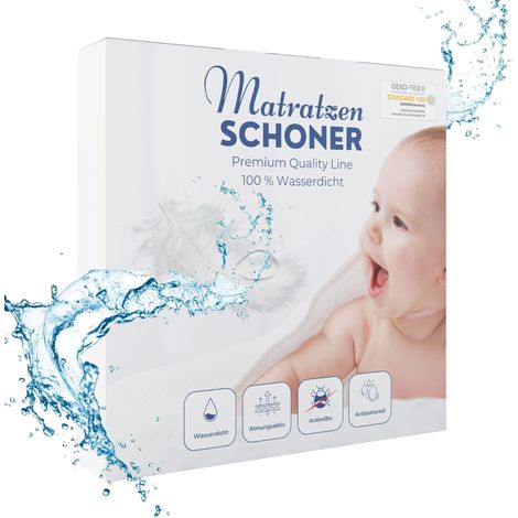 Alavya Home Wasserdichter Matratzenschoner 80x160 cm (1/5)