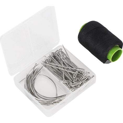 Ensemble d'aiguilles en T et en C courbées pour la couture et le travail du cuir, fabriqué à la main. Aiguille multispec (1/5)