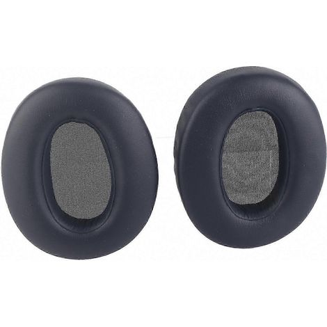 Oreillettes de remplacement en cuir protéiné souple pour casque WH-XB910N - Bleu, mousse épaisse isolante antibruit, coussinets confortables (1/5)
