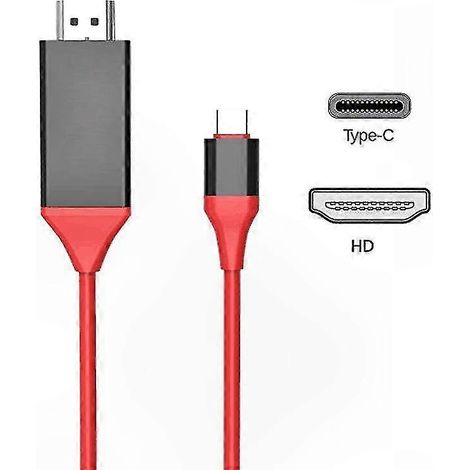 USB-C-zu-HDMI-4K-30Hz-Adapter, 2-Meter-Kabel für Laptops und Smartphones (1/5)