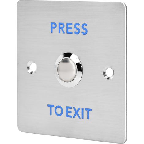 Interrupteur de porte en acier inoxydable, bouton-poussoir de déverrouillage pour porte de sortie de secours et serrure de contrôle d'accès
