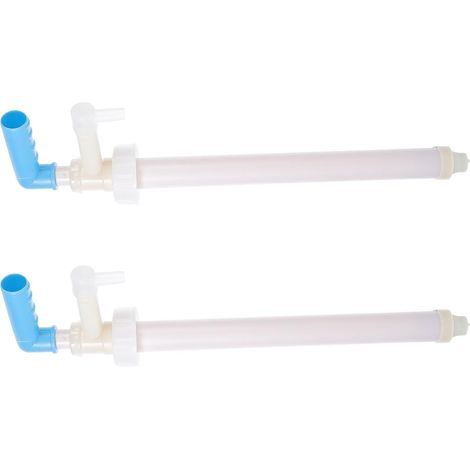 Pompe à Eau Manuelle Blanche en Plastique, Facile à Installer, Pompe de Transfert de Liquide pour Seau Chimique, Lot de 2 Pièces (1/5)
