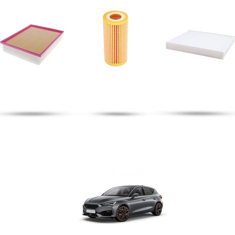Kit tagliando 3 filtri compatibile con Cupra Leon (KL1) 2.0 TSI 180kw dal 2021 (1/4)