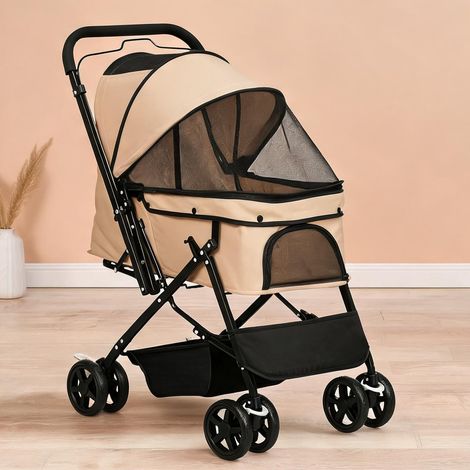Caisse de transport pour animaux coloris marron 76,5 x 52 x 95 cm (1/5)