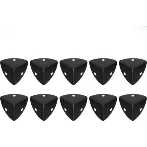 10 Pcs Protection Coin de Table en Métal, Protection Angle Metal, Protecteurs d'angle en Métal, Protection Coin Meuble en Métal, Coins de Protection pour Boîtes, Armoires, Bureaux, Meuble