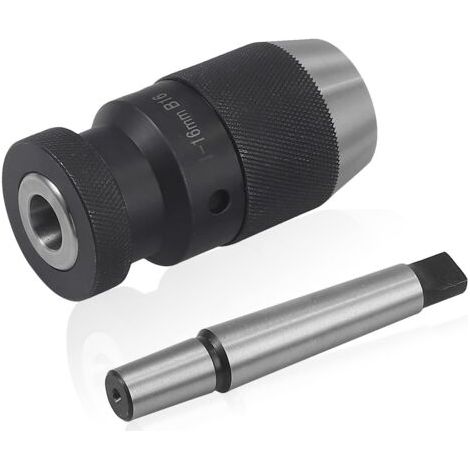 Schnellspann-Drehbankbohrfutter 1-16 mm, selbstspannend, superpräzise MT2-B16 Welle für MK2 Drehbank (1/4)