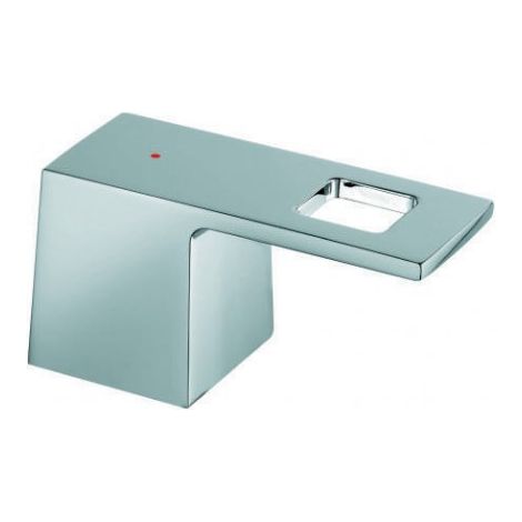 Poignée GROHE EUROCUBE Mark rouge chromé (1/3)