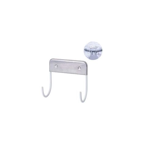 Crochet en acier inoxydable blanc, dimensions L130 x l125 x H72. (1/5)