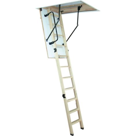 Altrex Woodytrex-Superieur 3-teilige Bodentreppe einklappbar 140x70cm (1/4)
