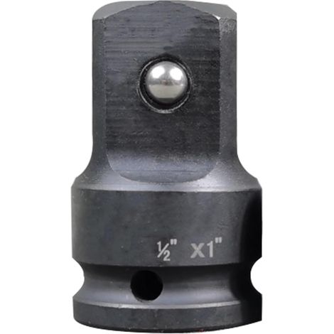 Adaptateur d'impact 1/2" à 2,5 cm - Manchon pneumatique - Convertisseur d'impact pour conversions de visseuse à percussion, clés à cliquet (lot de 1) (1/5)